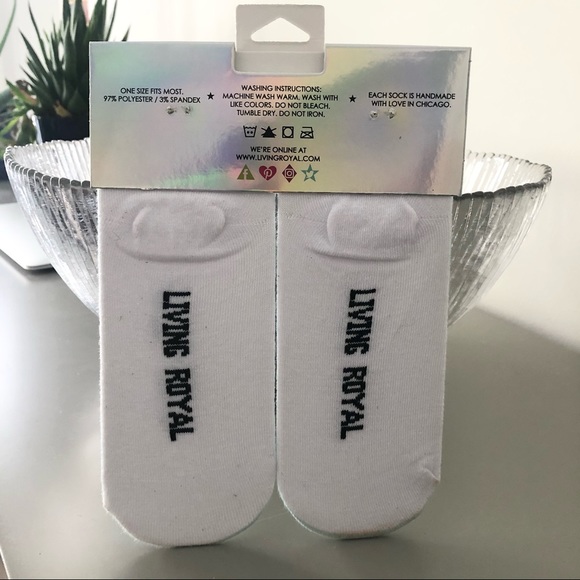 NWOT Galaxy Ankle Socks By Living Ro… - Picture 2 of 2